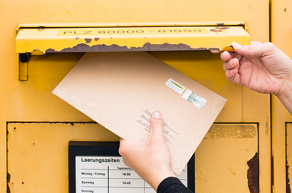 Honigpost im Briefkasten